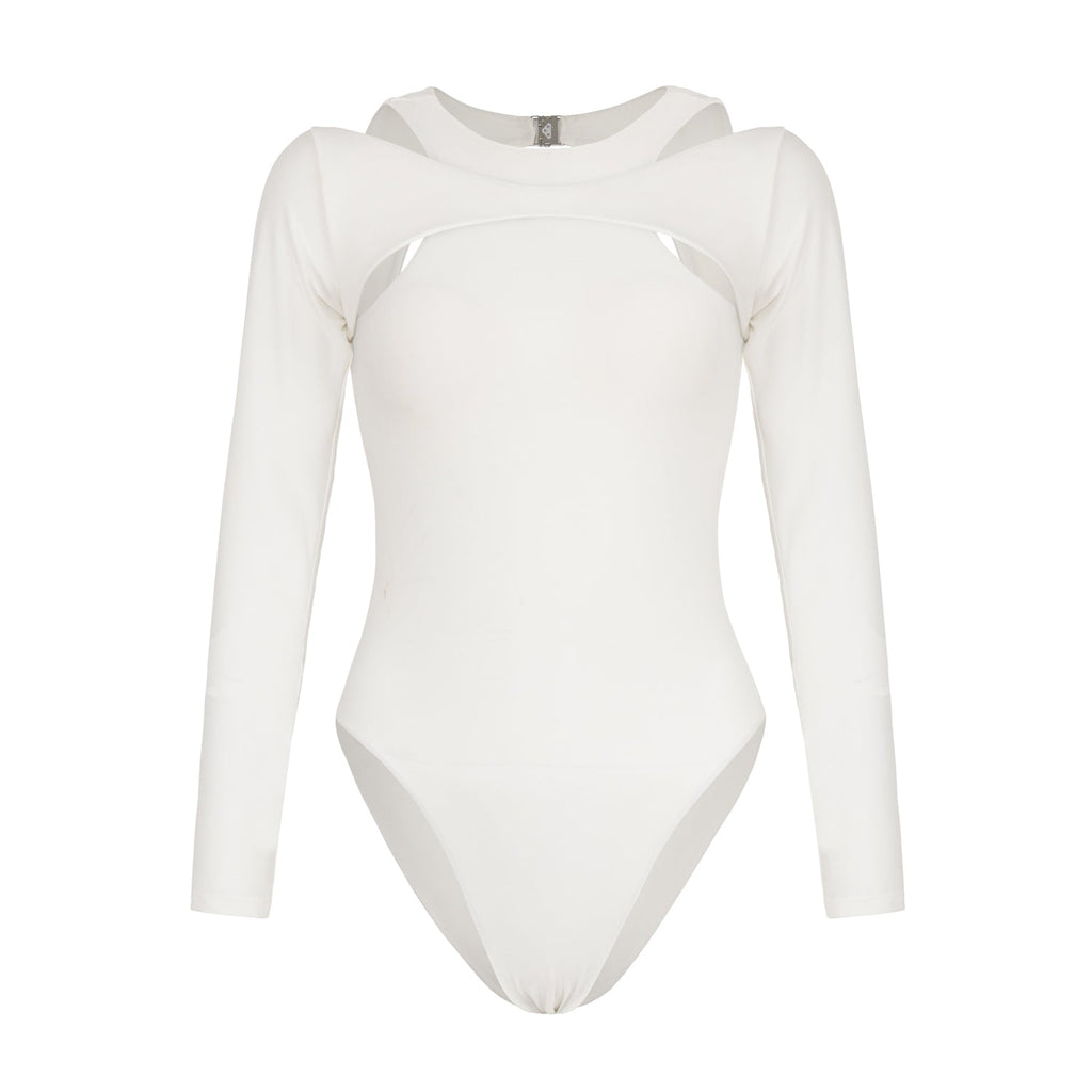 The Jupiter Open-back Recycled Two-piece Swimsuit In White