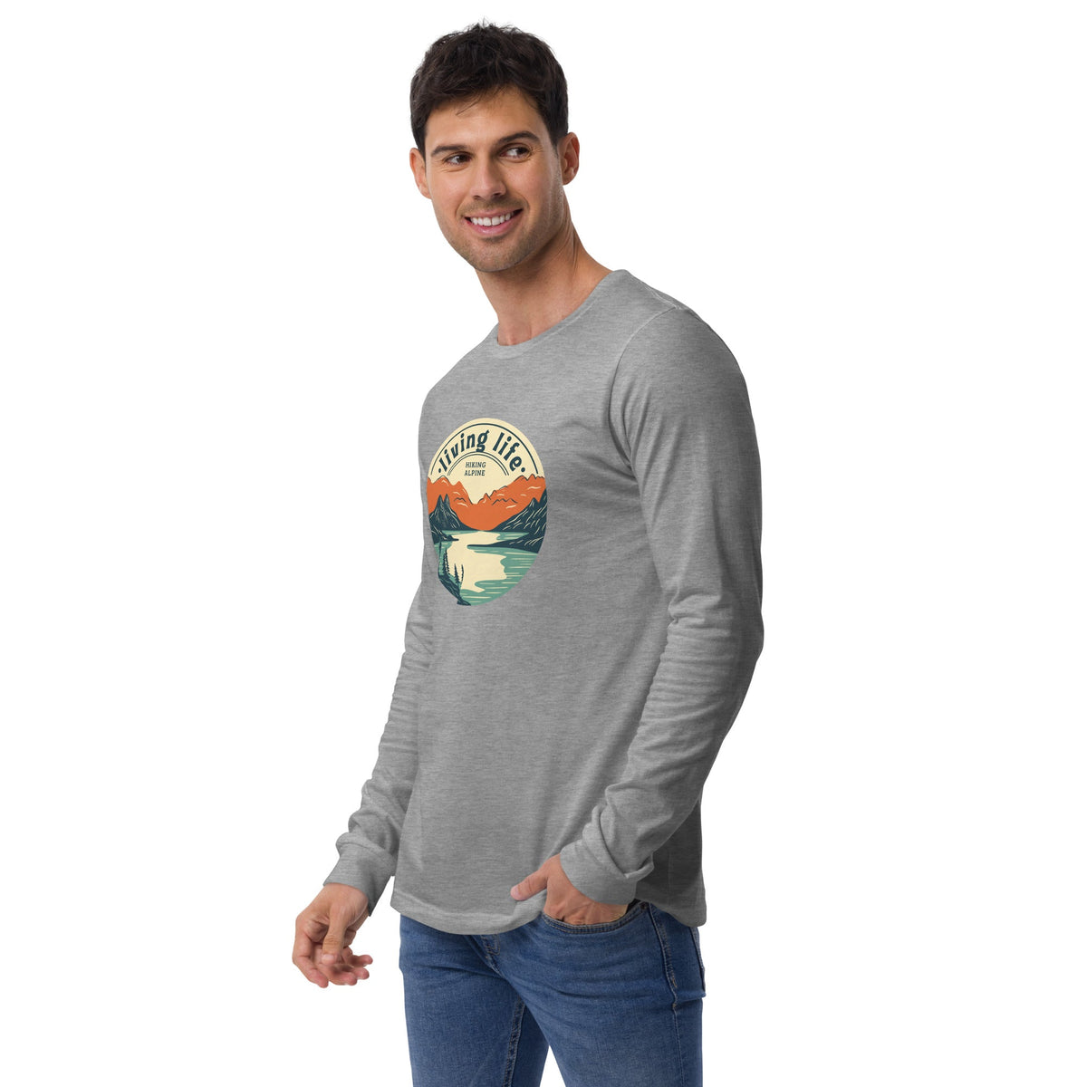 Hiking Alpine Outdoors Unisex Long Sleeve Tee