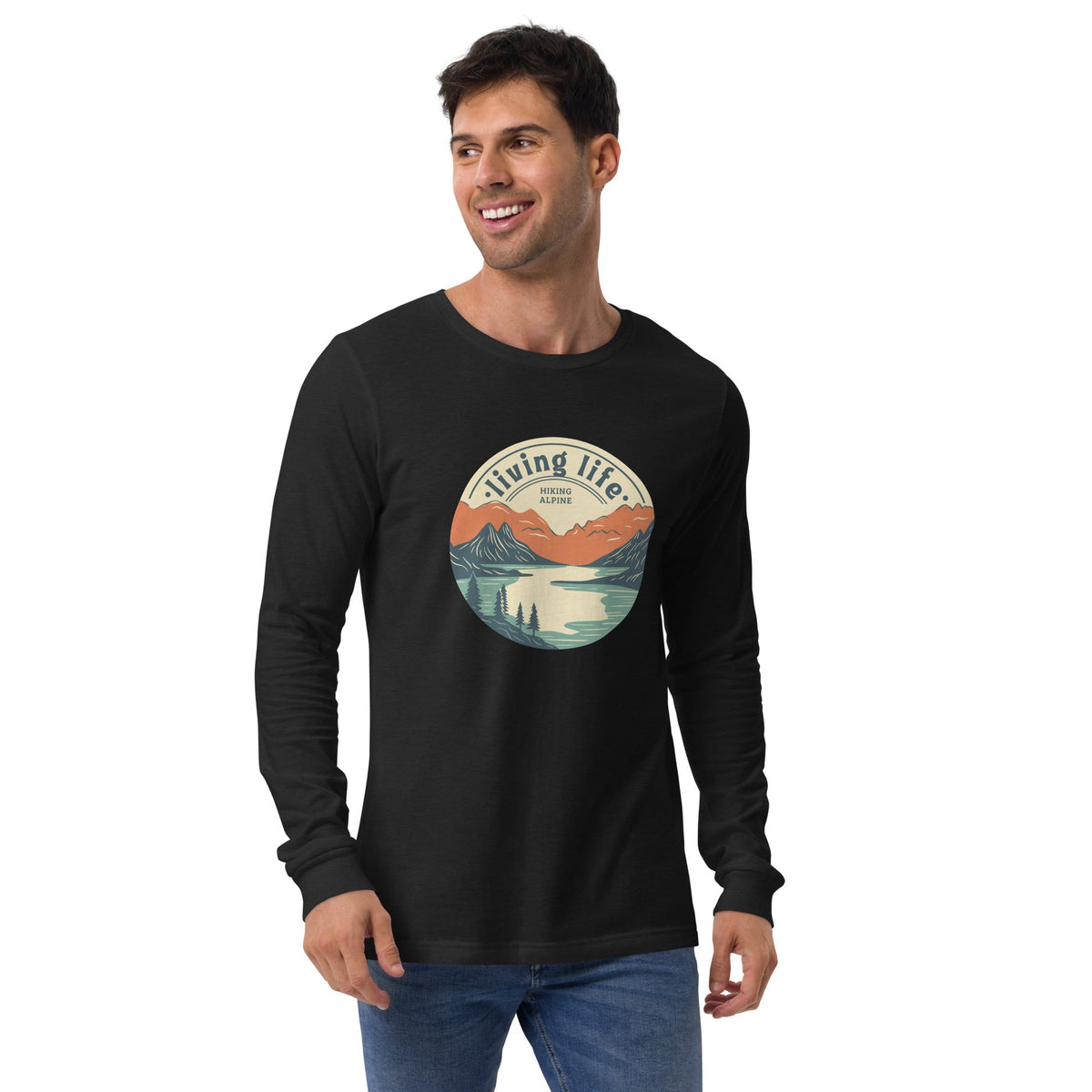 Hiking Alpine Outdoors Unisex Long Sleeve Tee