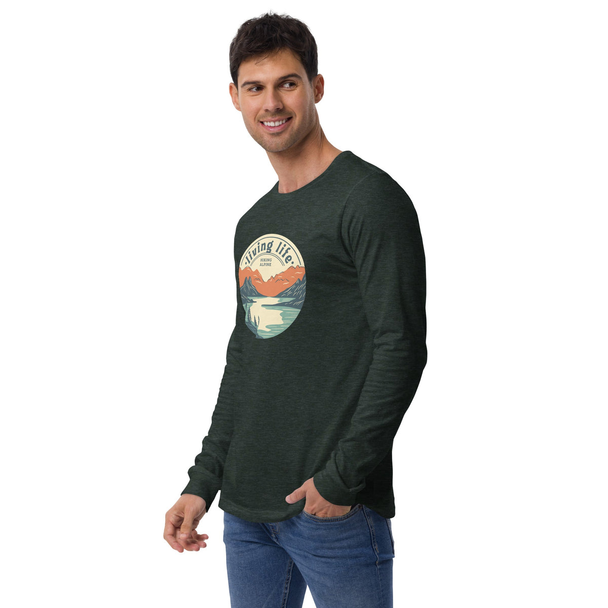 Hiking Alpine Outdoors Unisex Long Sleeve Tee