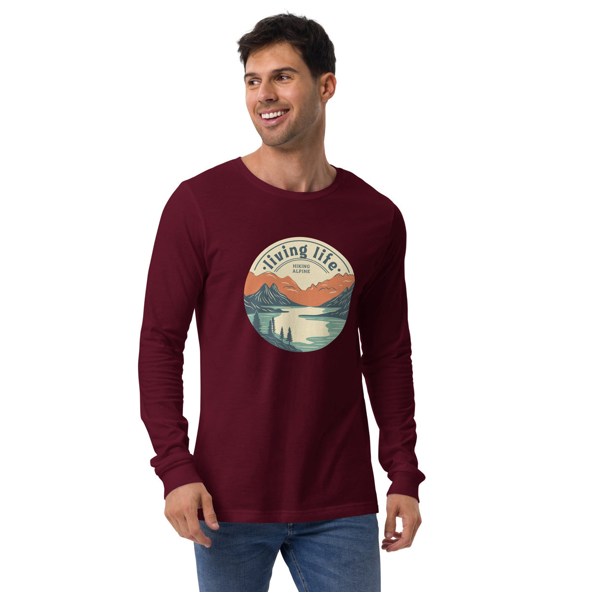 Hiking Alpine Outdoors Unisex Long Sleeve Tee