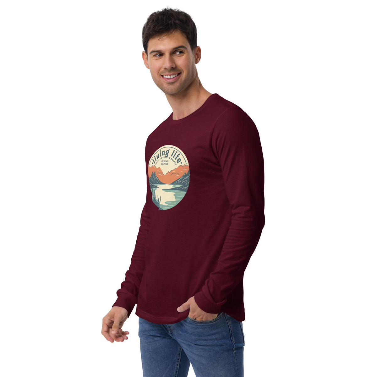 Hiking Alpine Outdoors Unisex Long Sleeve Tee