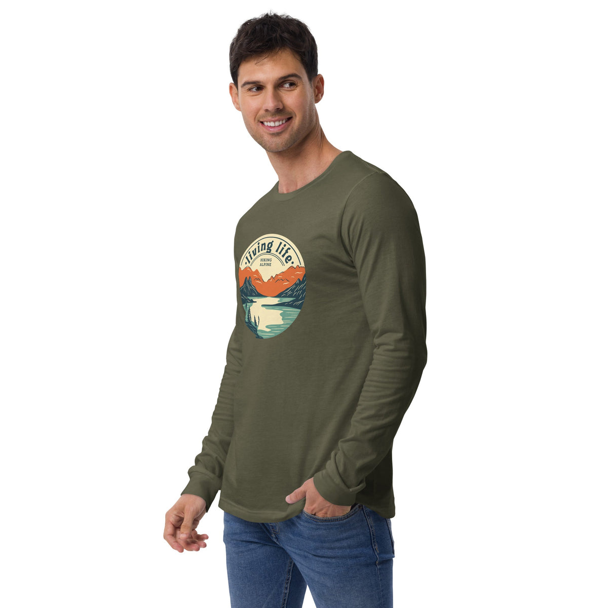 Hiking Alpine Outdoors Unisex Long Sleeve Tee