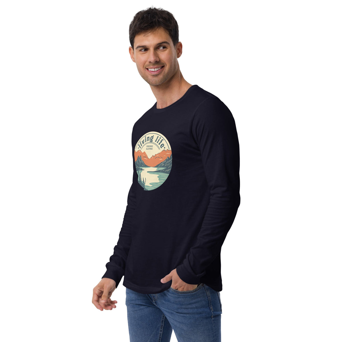 Hiking Alpine Outdoors Unisex Long Sleeve Tee
