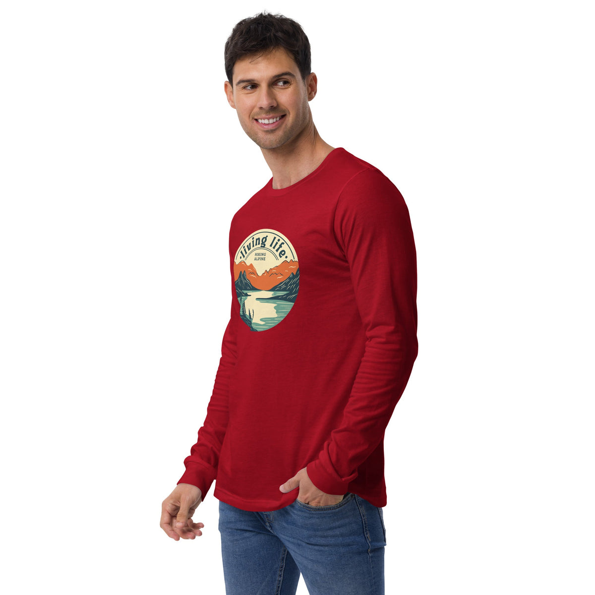 Hiking Alpine Outdoors Unisex Long Sleeve Tee