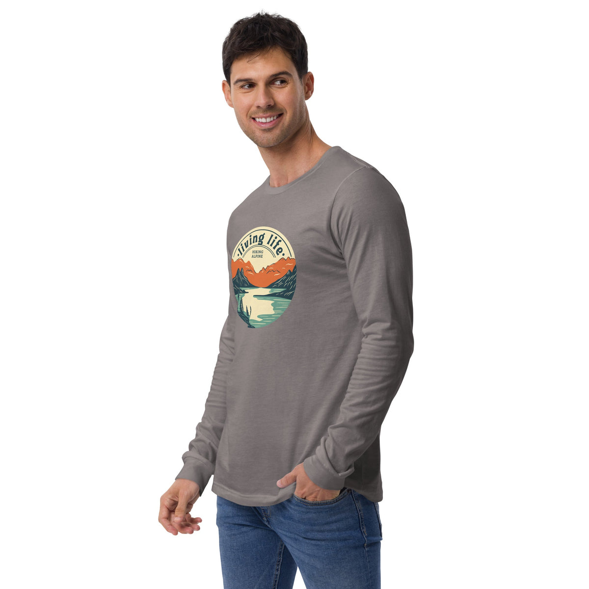 Hiking Alpine Outdoors Unisex Long Sleeve Tee